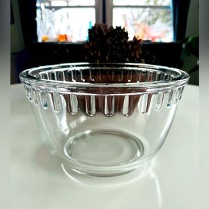 Vintage Clear Glass bowl | Mixing Bowl | Serving Bowl | Cooking